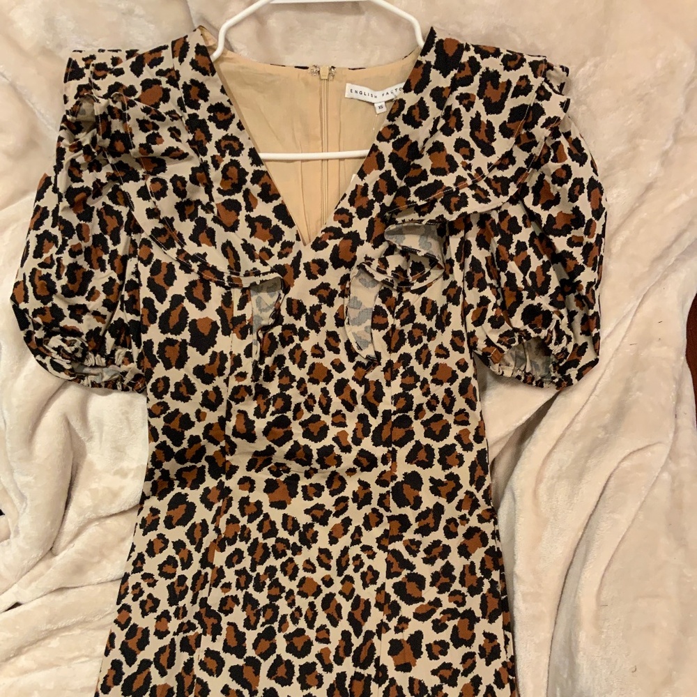 Animal print mini dress